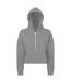 TriDri Womens/Ladies Half Zip Hoodie (Heather Grey) - UTRW8176