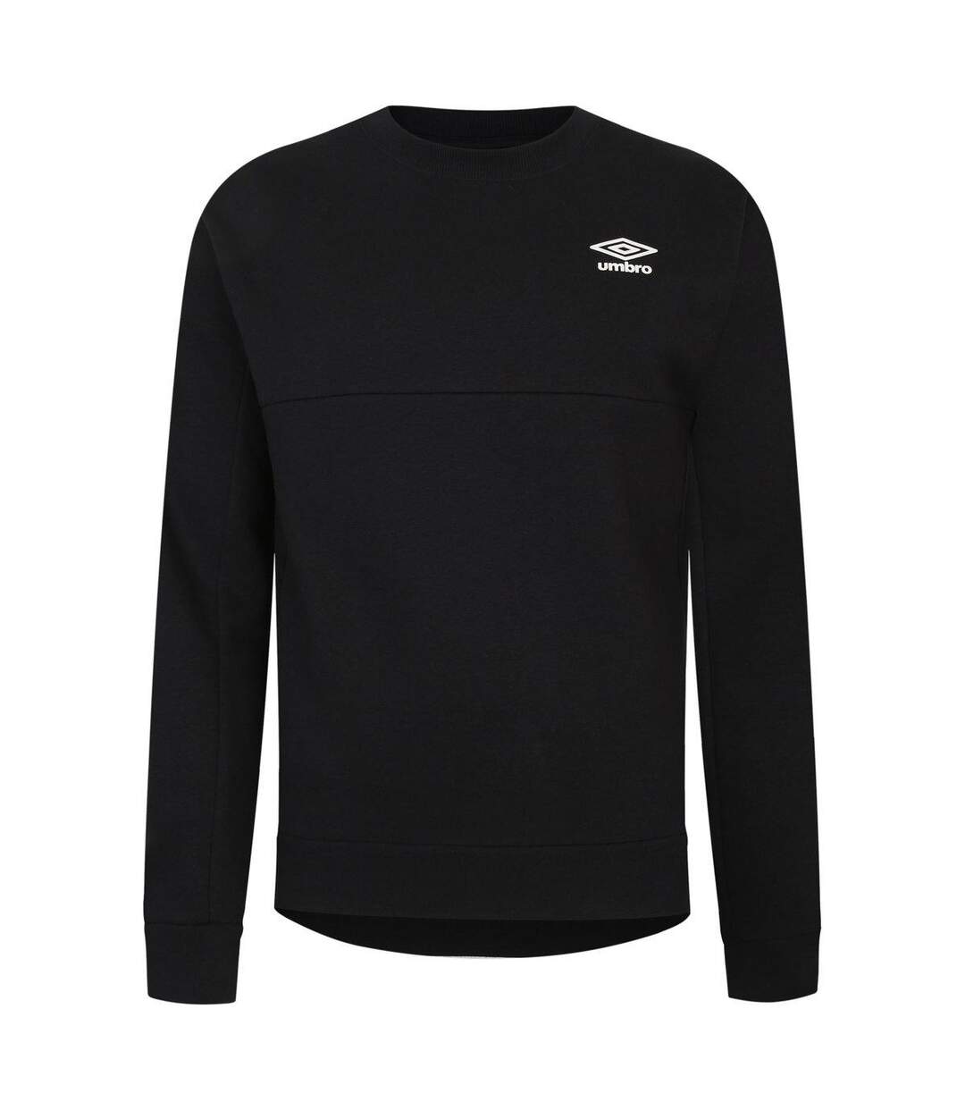 Mens pro fleece crew neck sweatshirt black Umbro