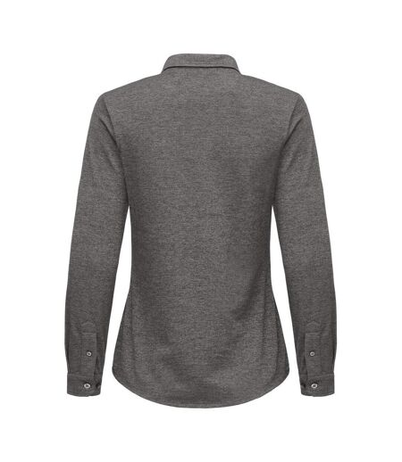 Womens/ladies Advantage Shirt Anthracite Melange Cutter & Buck
