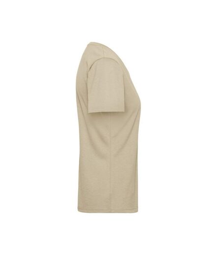 T-shirt Bio Workwear Femme Beige Gris James And Nicholson