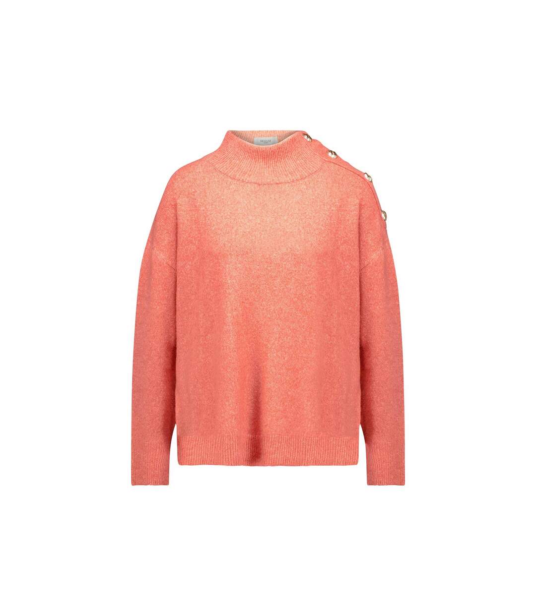 Pull femme col montant et épaule boutonnée FRIDA-2