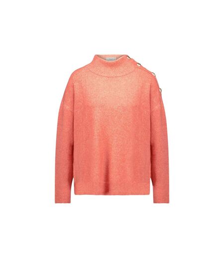 Pull femme col montant et épaule boutonnée FRIDA