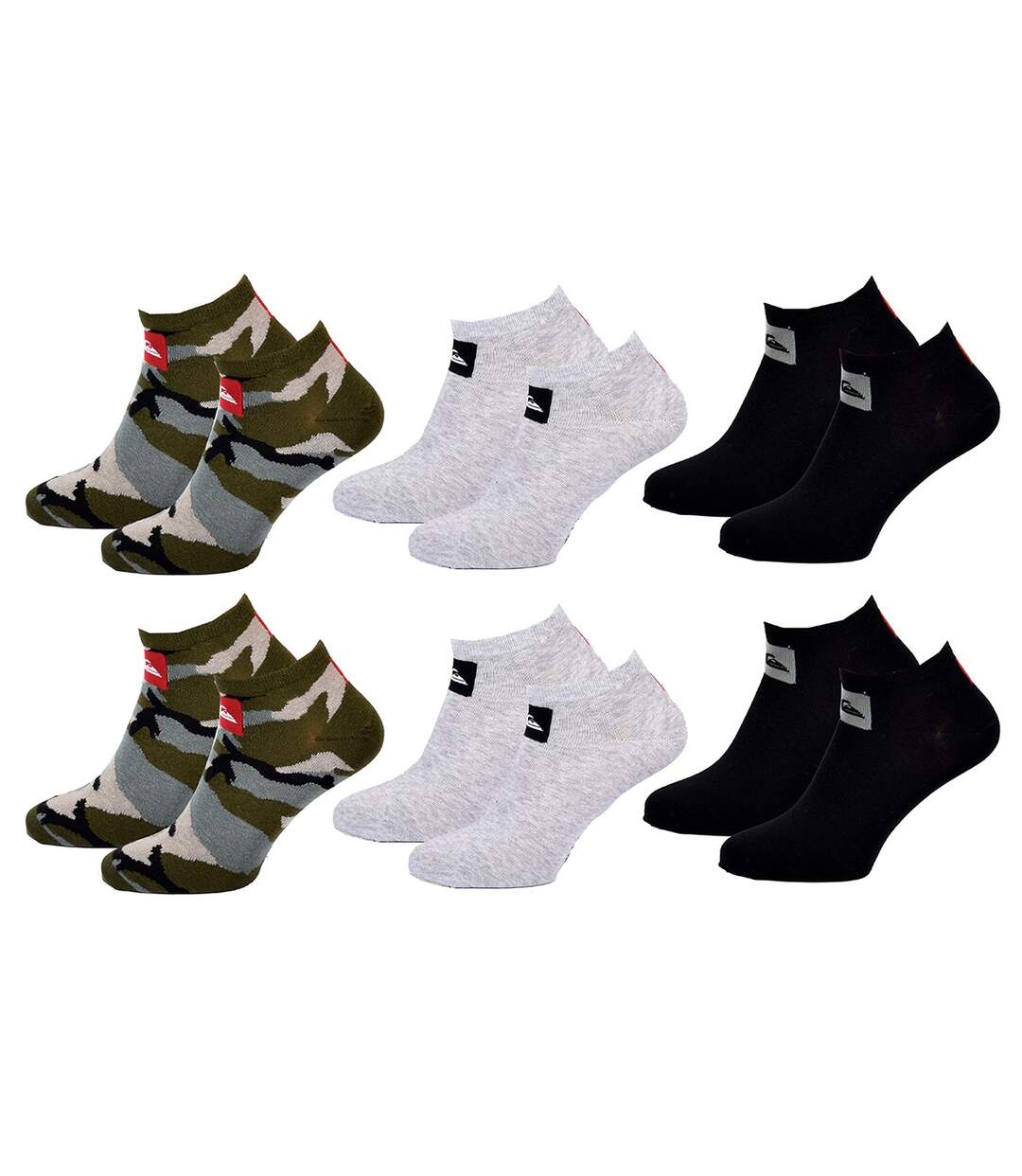 Chaussettes QUIKSILVER SNEAKER 6 Pcs 0243-1