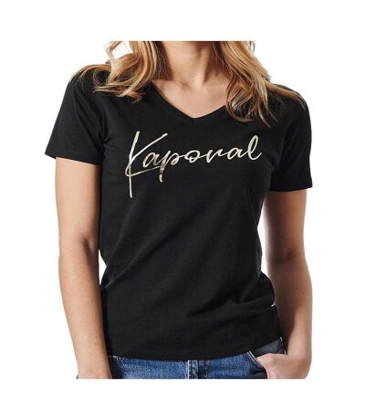 T-shirt noir femme kaporal frane24w11-blk - xs