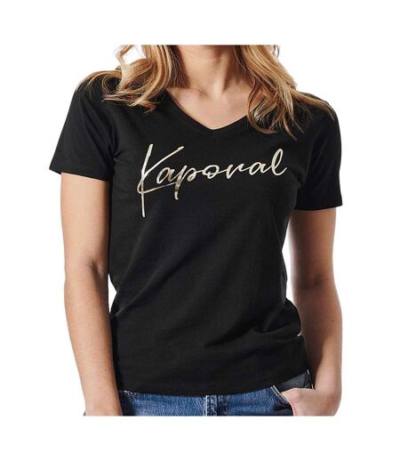T-shirt noir femme kaporal frane24w11-blk - xs