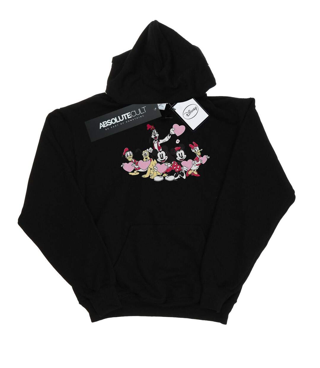 Disney - Sweat à capuche MICKEY MOUSE LOVE FRIENDS - Femme (Noir) - UTBI11149-1