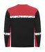 Mens Progression Hi-vis Long-sleeved T-shirt Black Red Projob-2