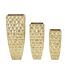 Lot de 3 Vases en Métal Glody 94cm Or-1