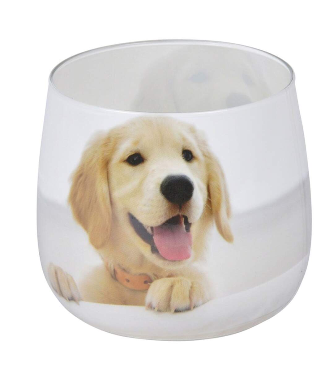 Bougie Anti-Odeurs Chien 8cm Blanc-1