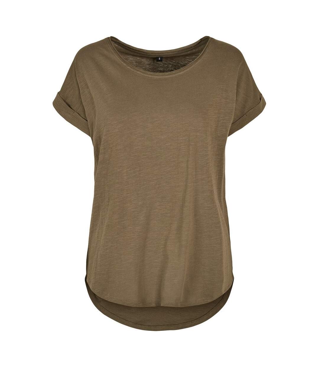 T-shirt Femme Olive Build Your Brand-1