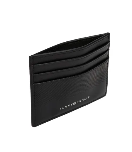 Porte cartes noir homme tommy hilfiger foundation