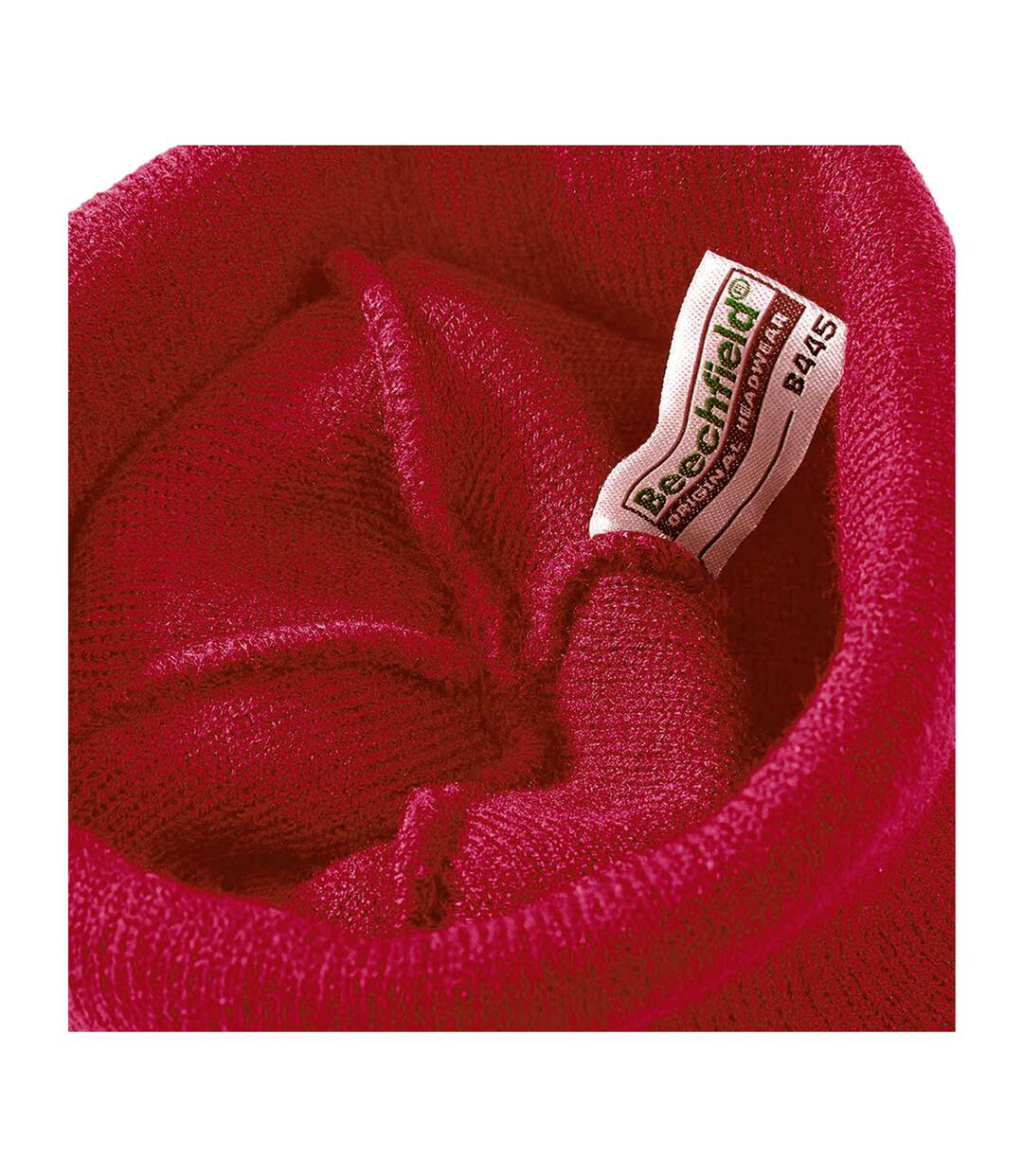 Bonnet tricoté homme rouge Beechfield