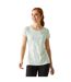 T-shirt Manches Courtes Carlie Femme Turquoise Délavé Regatta-1