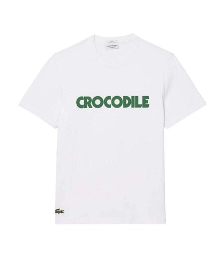 T-shirt Motif/style Imprimé Graphique Homme Blanc Lacoste