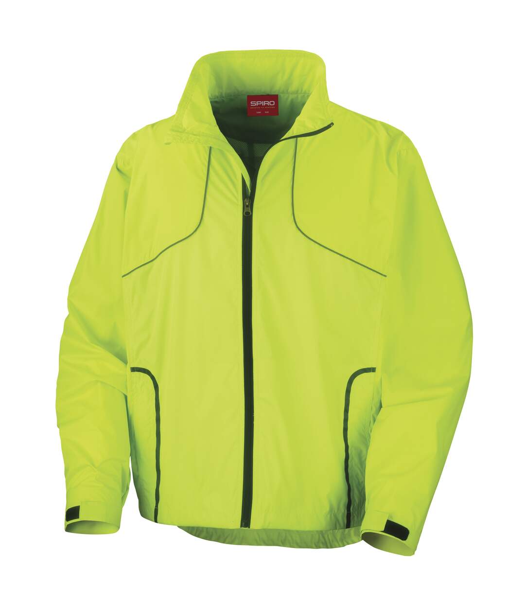 Veste de sport légère imperméable homme vert citron néon Spiro