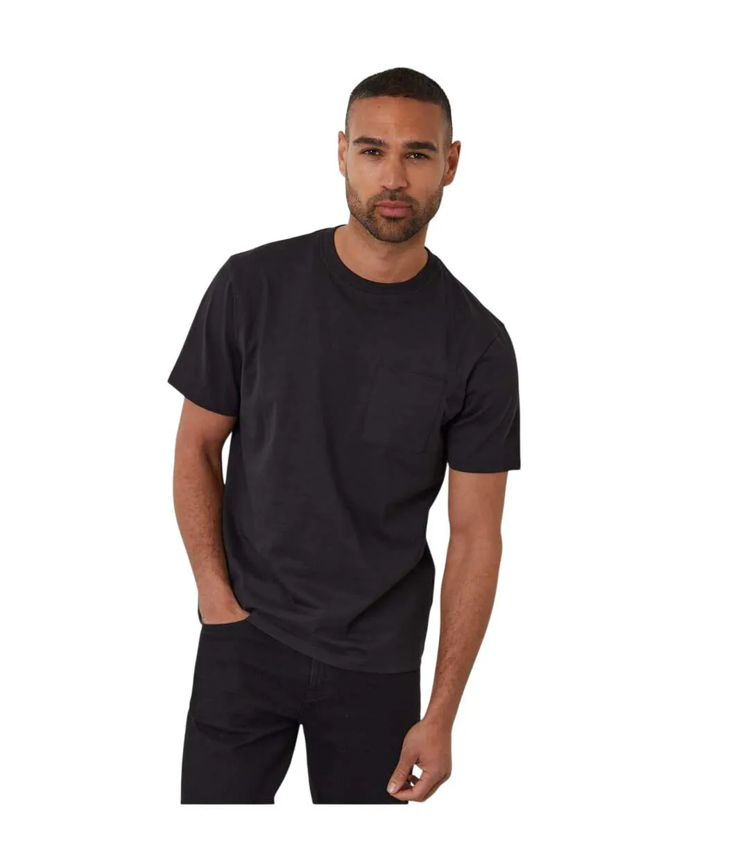 T-shirt Homme Noir Threadbare-2