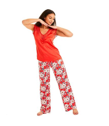 Pantalon de pyjama rouge Incendie