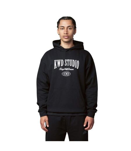 Mens Studio Studios Back Print Hoodie Black Kings Will Dream