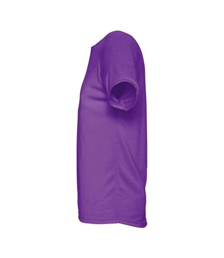 T-shirt Sporty Homme Violet Foncé SOLS