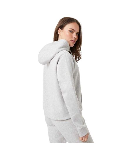 Womens/ladies Hunston Logo Full Zip Hoodie Grey Marl Jack Wills