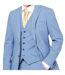 Mens Wool Blend Slim Waistcoat Light Blue Without Prejudice-4