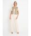 Gilet sans manches brodé style scandinave-3