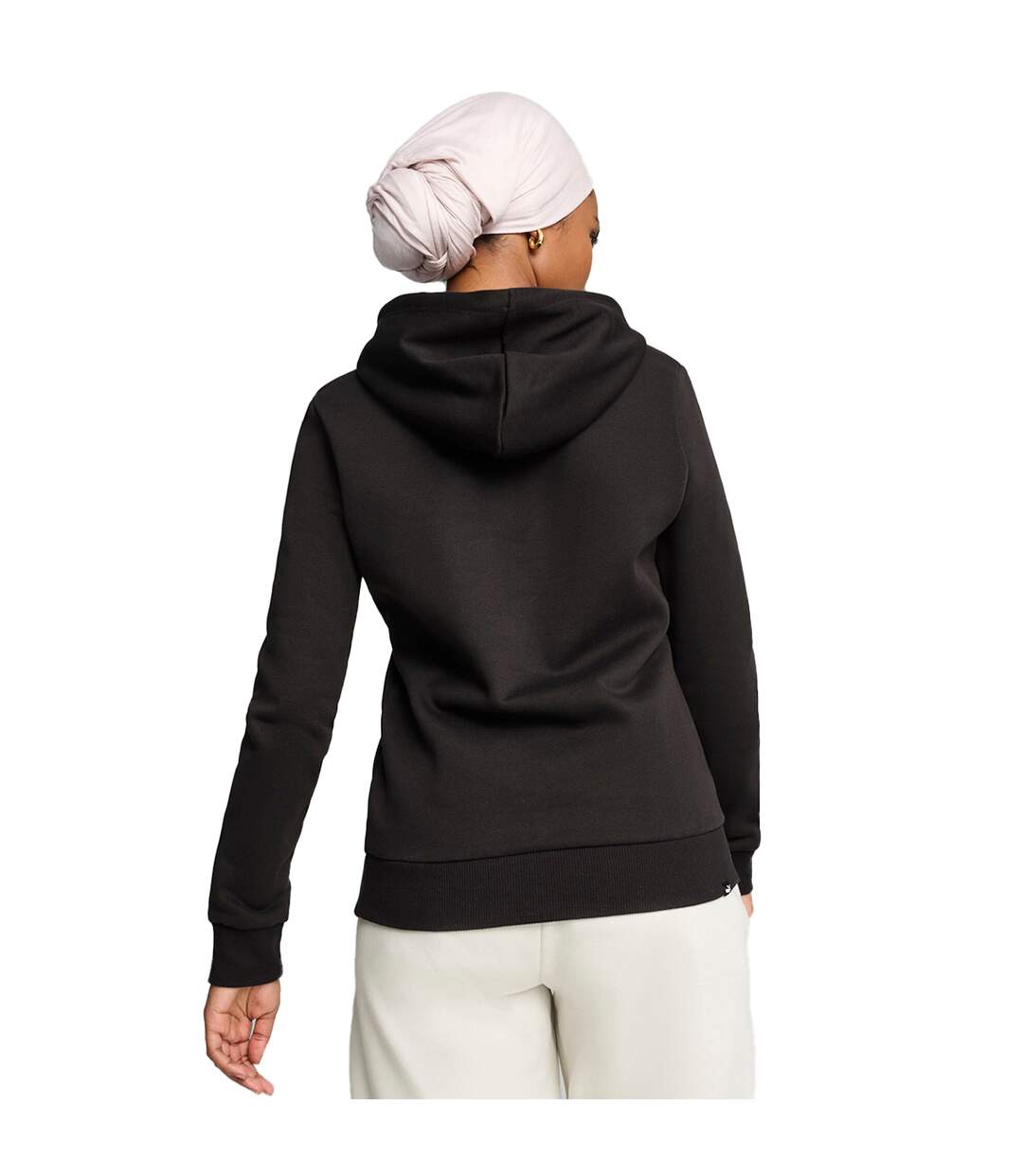 Sweat À Capuche Style Logo Ess+ Lab Femme Noir Puma-4
