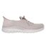 Womens/ladies First Blush Slip-in Trainers Taupe Skechers-3