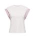 T-Shirt blanc/rose femme only dawn-1