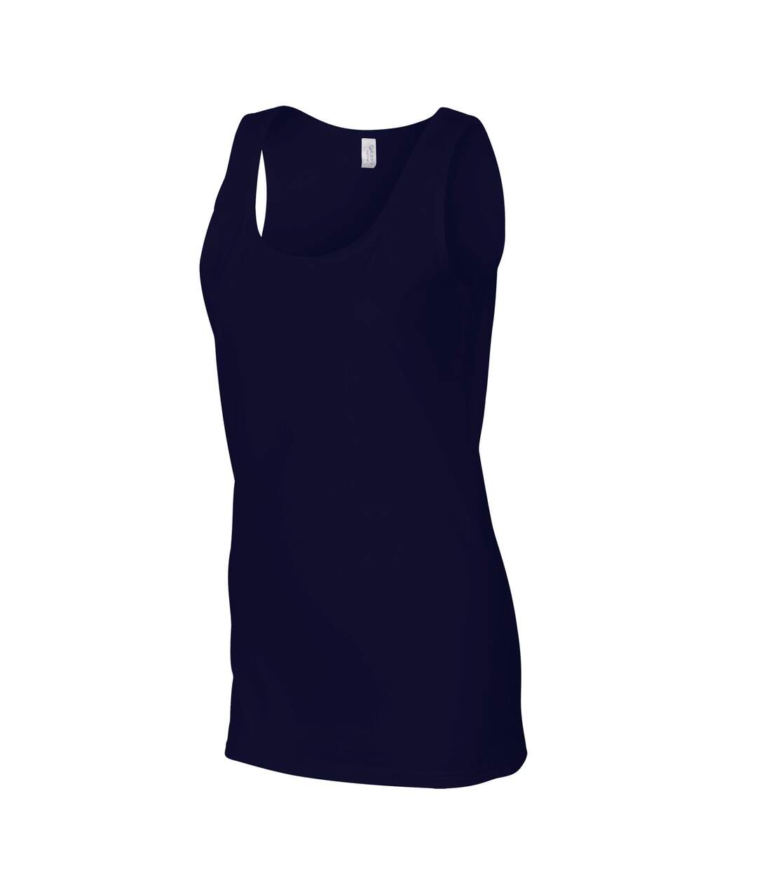 Débardeur Softstyle Femme Bleu Marine Gildan-3