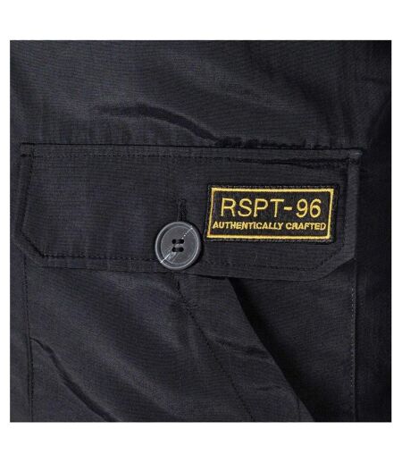 Mens Padded Parka Black Minoti