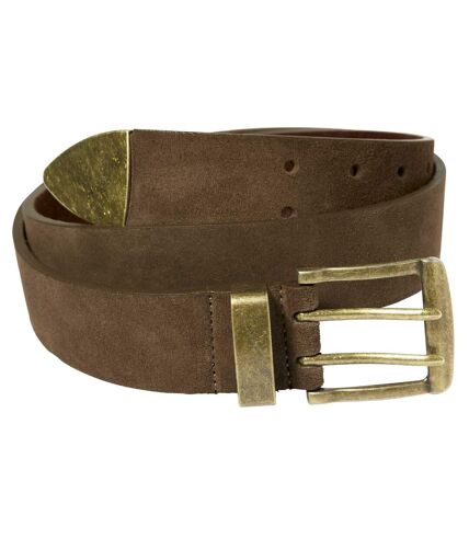 Men's Brown Split Leather Belt