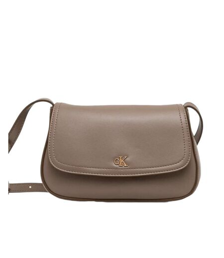 Sac à bandoulière marron femme calvin klein jeans ck flap