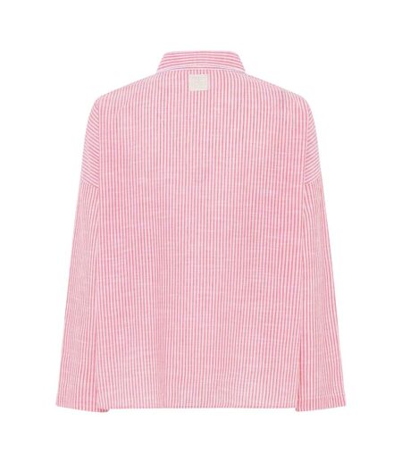 Chemise Manches Longues Motif/style À Rayures Amanda Femme Rouge CCDK Copenhagen