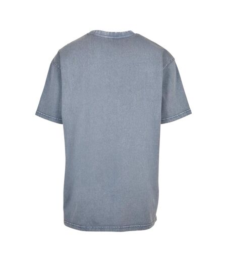 T-shirt Motif/style Délavé À L'acide Homme Vieux Bleu Build Your Brand