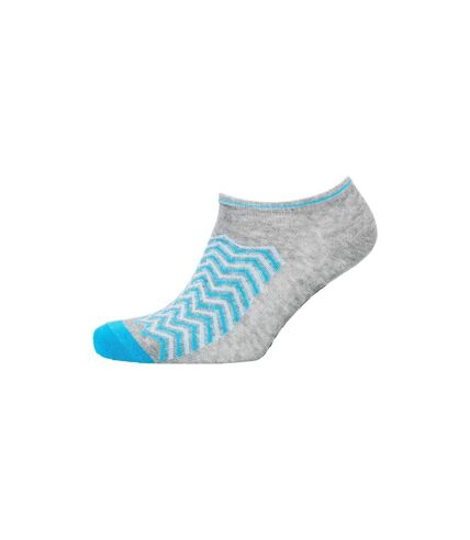 Dunlop Womens/Ladies Cheveon Trainer Socks (Pack of 3) (Multicolored) - UTBG290