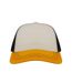 Casquette trucker rapper blanc / jaune / gris foncé Atlantis