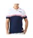 Polo marine/blanc homme fila primo - l-1
