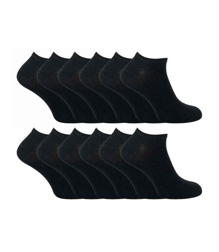 12 Pairs Mens Cotton Low Cut Trainer Socks