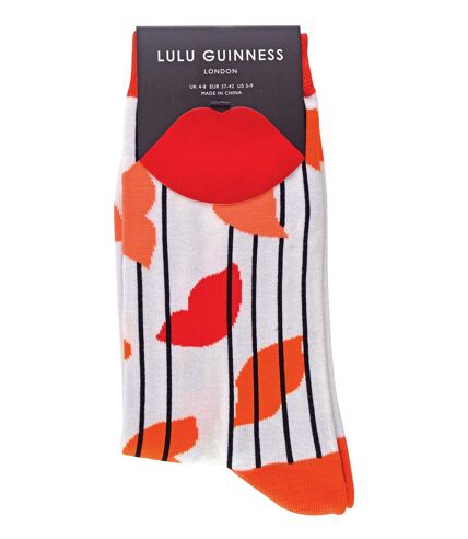 Ladies Love Heart Valentines Bamboo Socks by Lulu Guinness