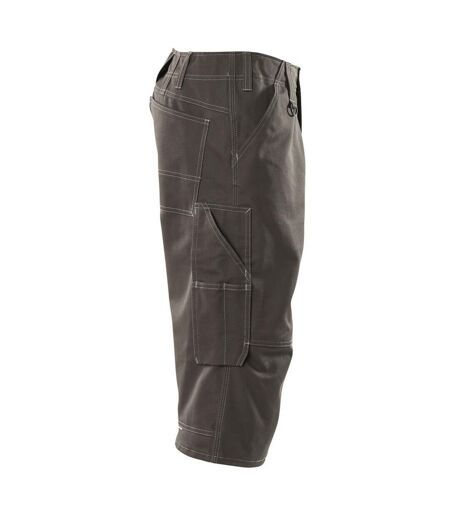 Mens Industry Hartford Long Length Work Shorts Dark Anthracite Mascot