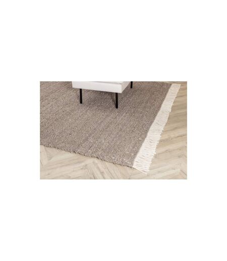 Tapis Déco en Laine Betina 160x230cm Marron