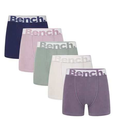 Bench - Lot de 5 Boxers Homme Coton Confort Respirant Sous-Vêtements