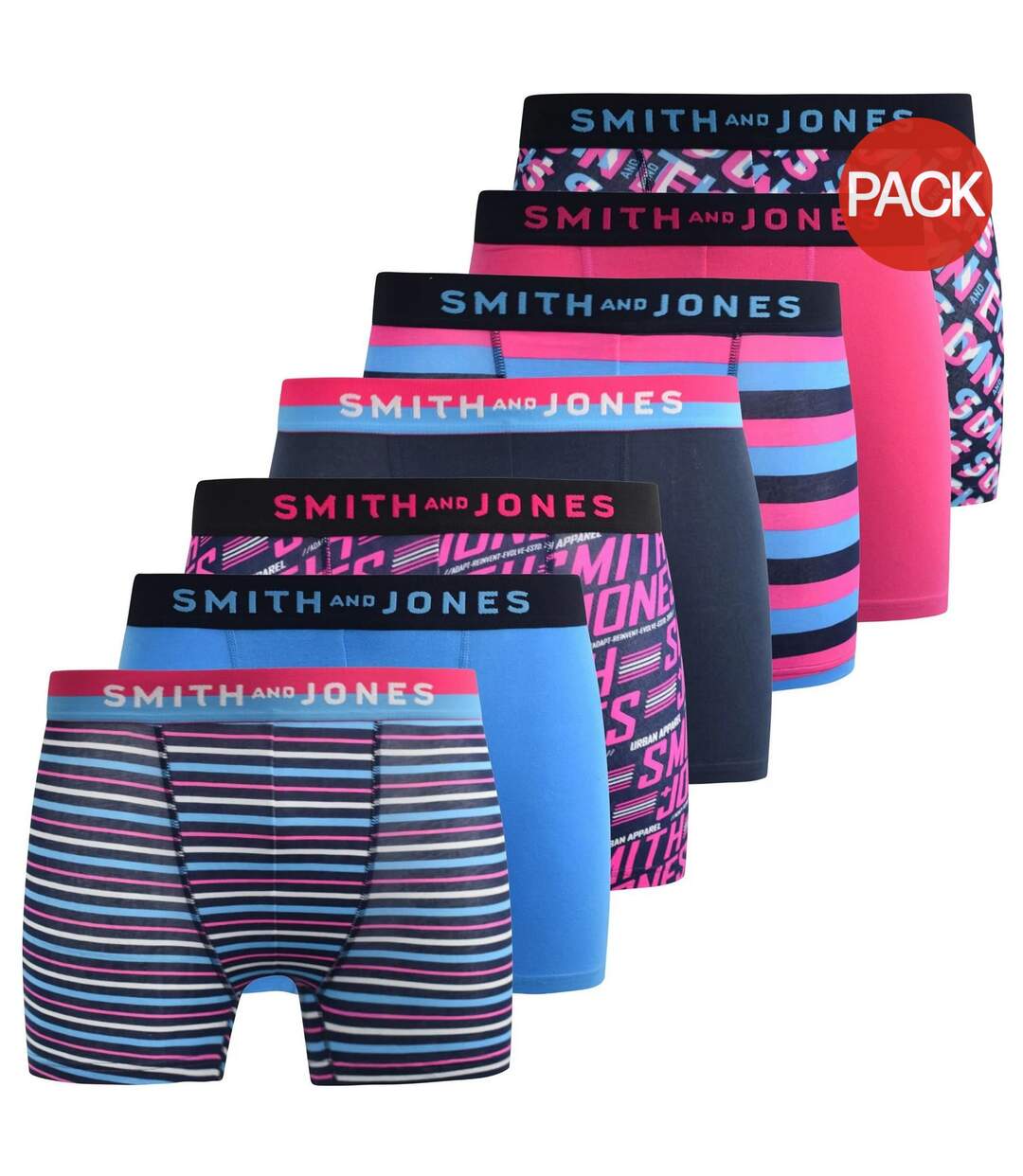 Boxers taden homme bleu / rose Smith & Jones