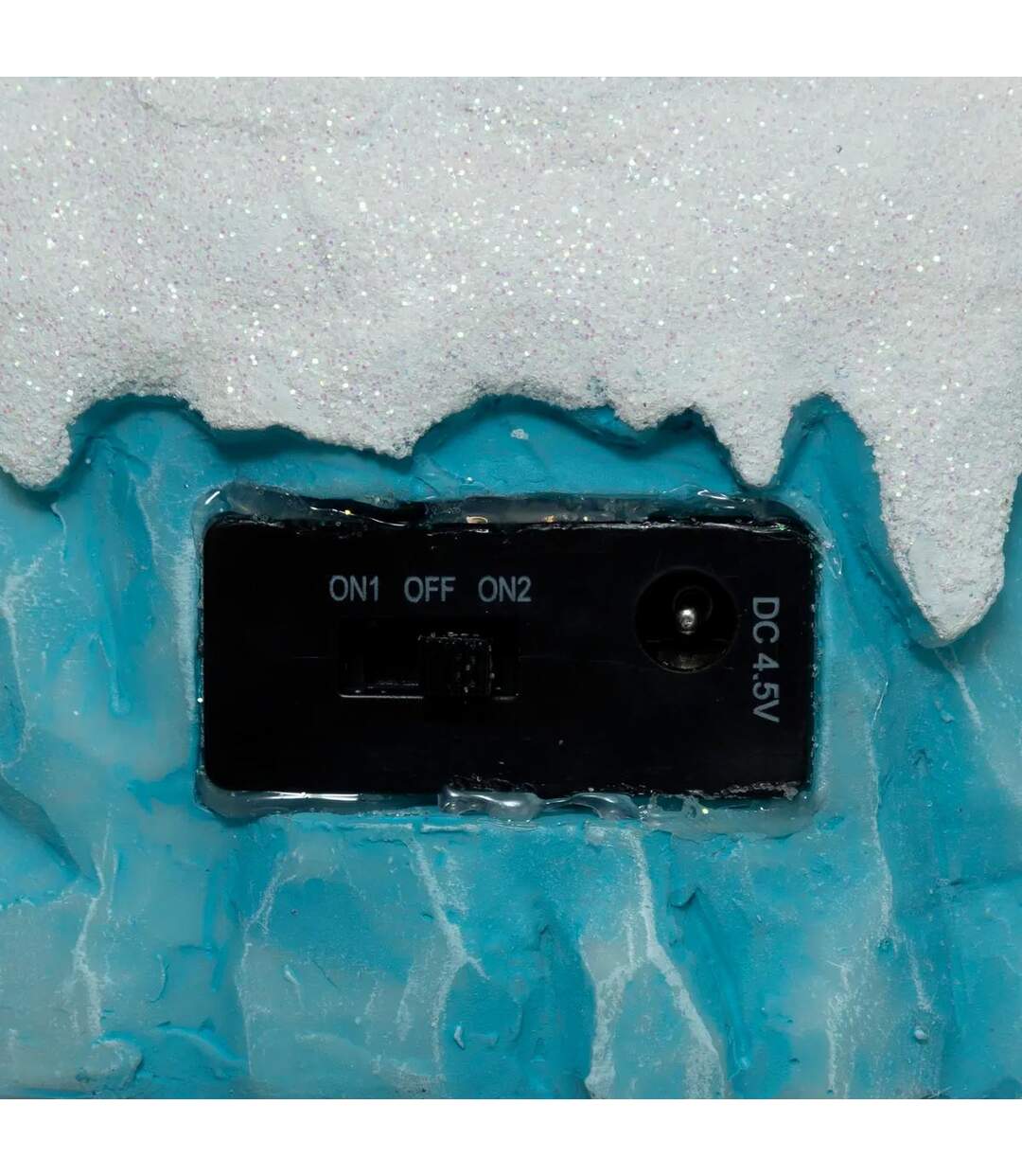 Village de Noël Igloo 21cm Bleu-3