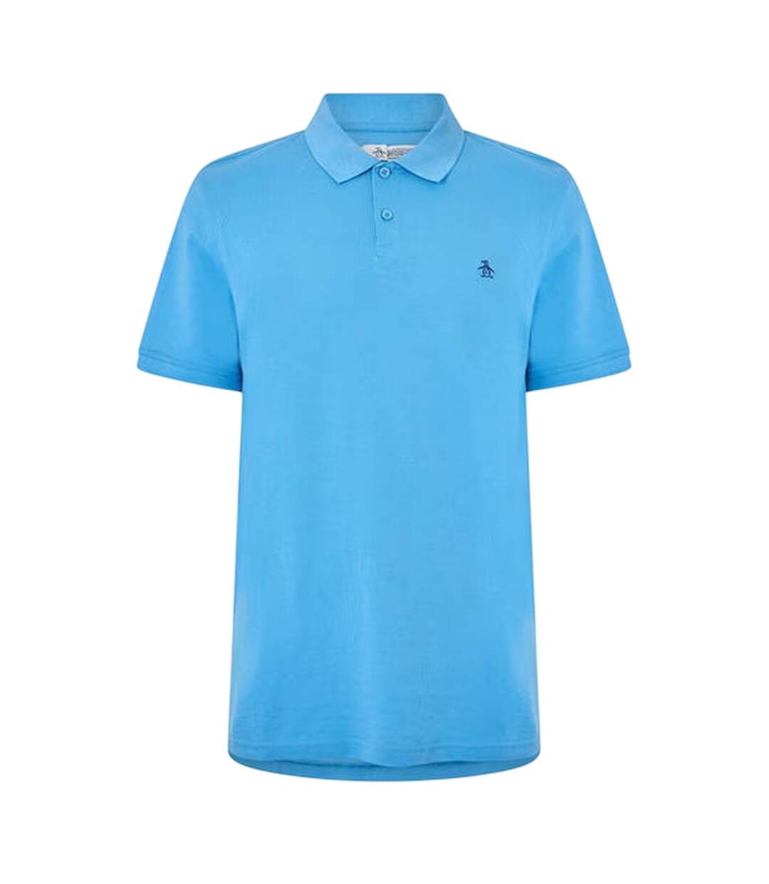 Mens Embroidered Logo Polo Shirt Parisian Blue Original Penguin-2