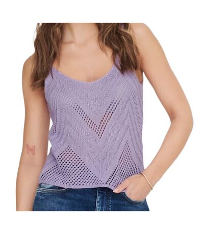 Débardeur maille Mauve Femme JDY Sun
