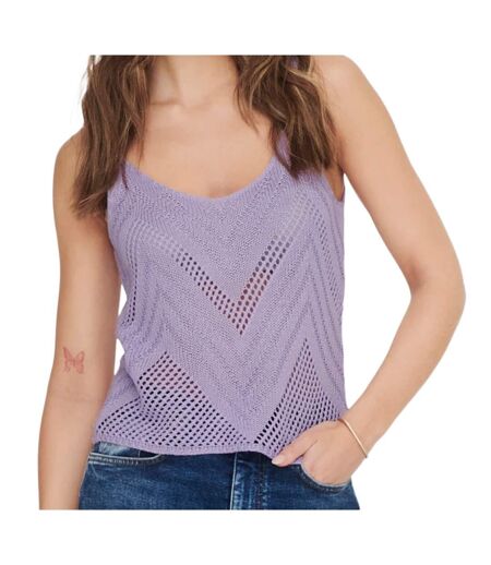 Débardeur maille Mauve Femme JDY Sun