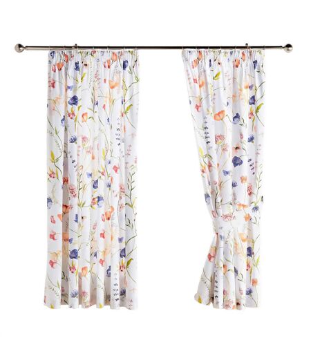 Larissa floral curtains 72in x 66in multicoloured Belledorm