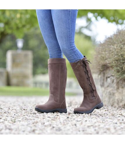 Unisex adult avoca leather boots brown Dublin